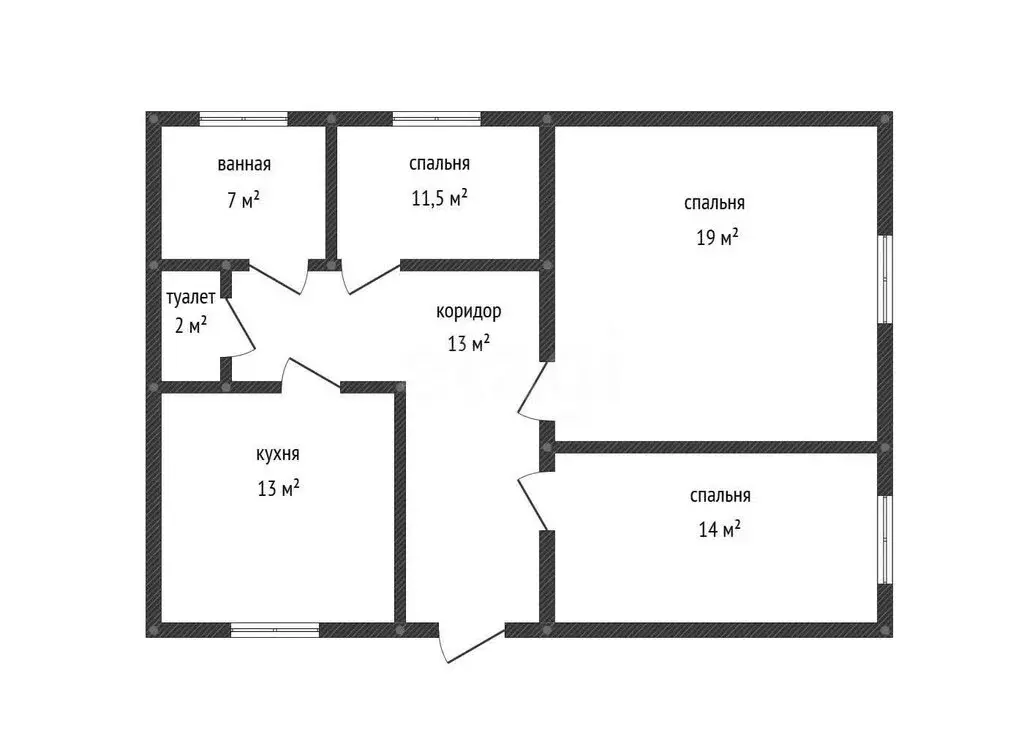Дом в село Гайдук, Красноармейская улица (79.5 м) - Фото 1