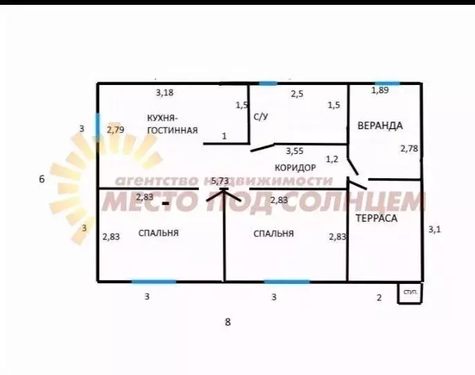 Дом в Краснодарский край, Ейск Южное СНТ, ул. 7-я (45 м) - Фото 2