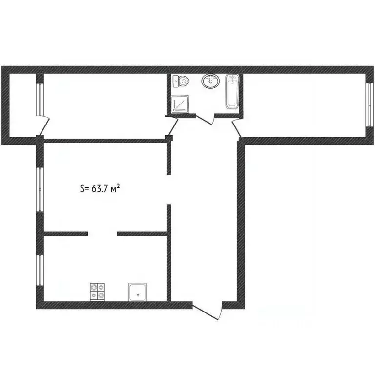 3-к кв. Алтайский край, Бийск Советская ул., 197 (63.7 м) - Фото 2