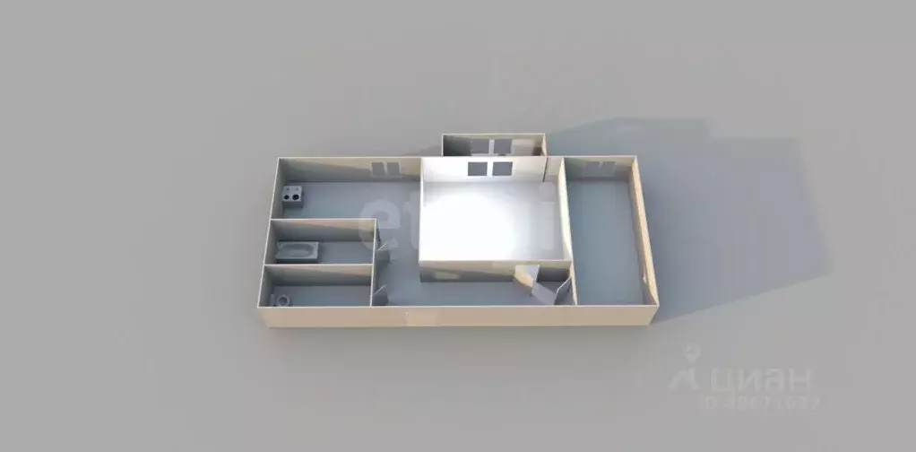 2-к кв. Сахалинская область, Невельск ул. 70 лет Октября, 1 (48.0 м) - Фото 2