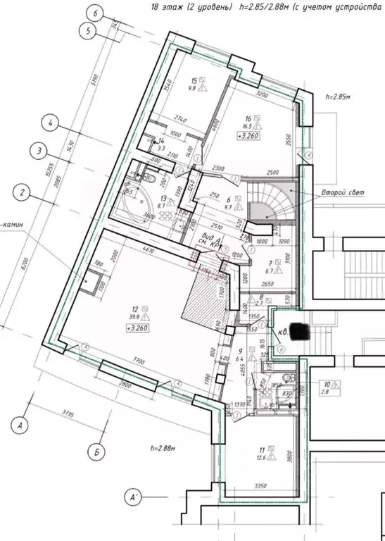 6-к кв. Санкт-Петербург Комендантский просп., 11 (197.0 м) - Фото 2
