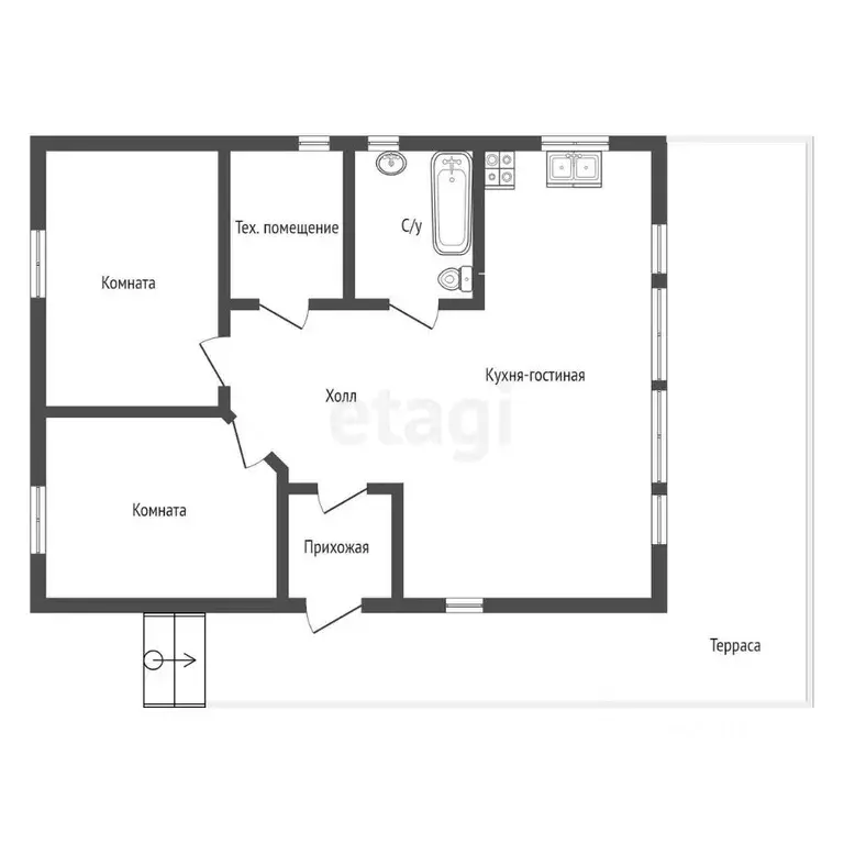Дом в Пермский край, пос. Протасы, 7-й кв-л  (140 м) - Фото 1