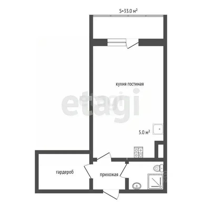 Студия Ханты-Мансийский АО, Сургут ул. Ивана Захарова, 10 (27.9 м) - Фото 1