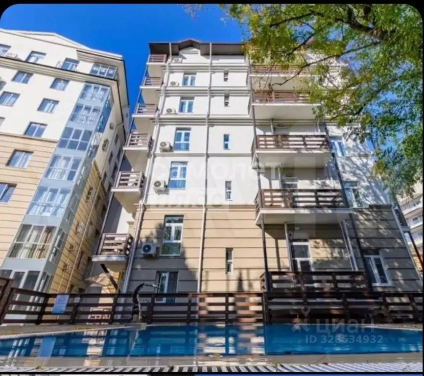 1-к кв. Краснодарский край, Сочи Бытха мкр, ул. Бытха, 2Б/1 (32.0 м) - Фото 1