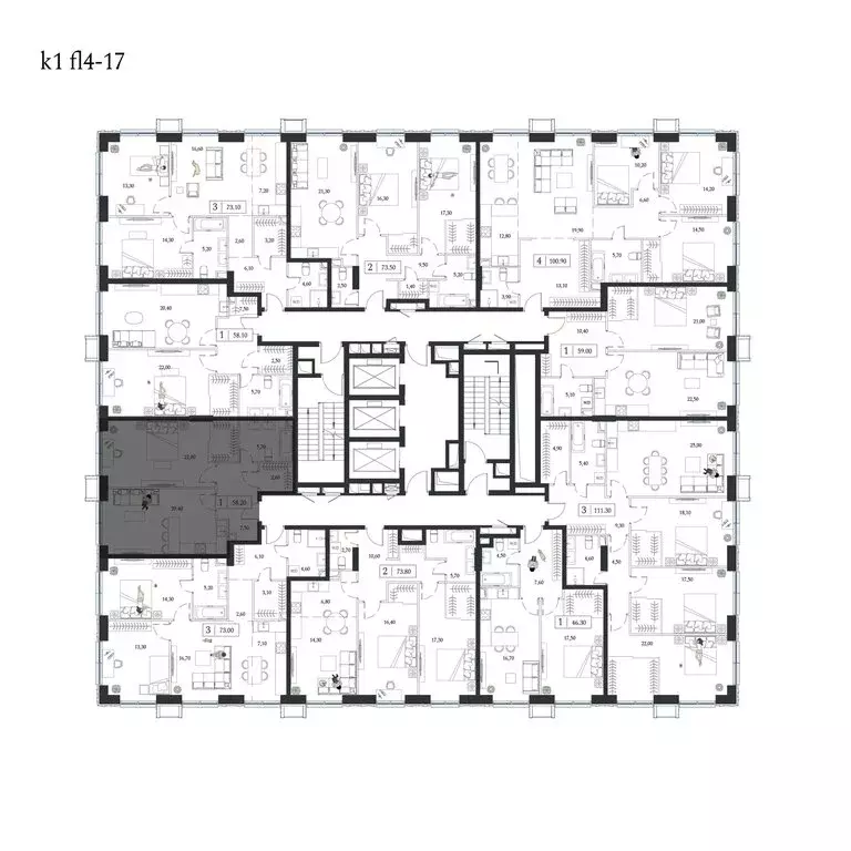 2-комнатная квартира: Москва, проспект Андропова, 9/1к1 (58.3 м) - Фото 2