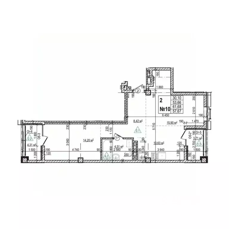 2-к кв. Приморский край, Уссурийск Семь Ветров мкр, Уссури Парк жилой ... - Фото 1