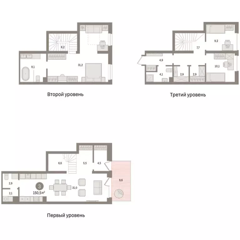 3-комнатная квартира: Екатеринбург, жилой район Эльмаш, Механический ... - Фото 2