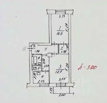 2-к кв. Кемеровская область, Новокузнецк ул. Покрышкина, 5 (60.6 м) - Фото 0
