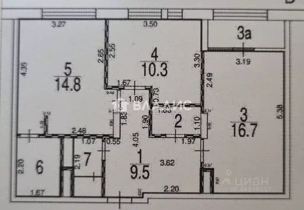 2-к кв. Москва Скандинавия жилой комплекс, ул. Эдварда Грига, 15 (59.3 ... - Фото 2