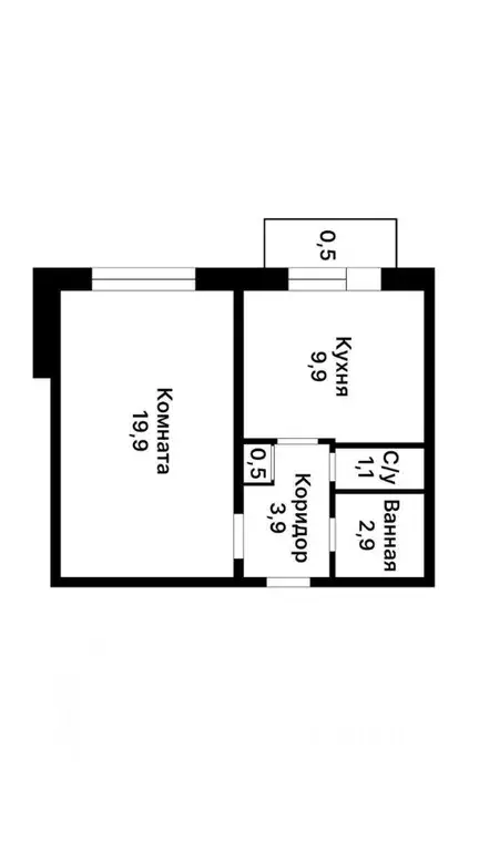 1-к кв. Москва ул. Новаторов, 36К2 (36.0 м) - Фото 2
