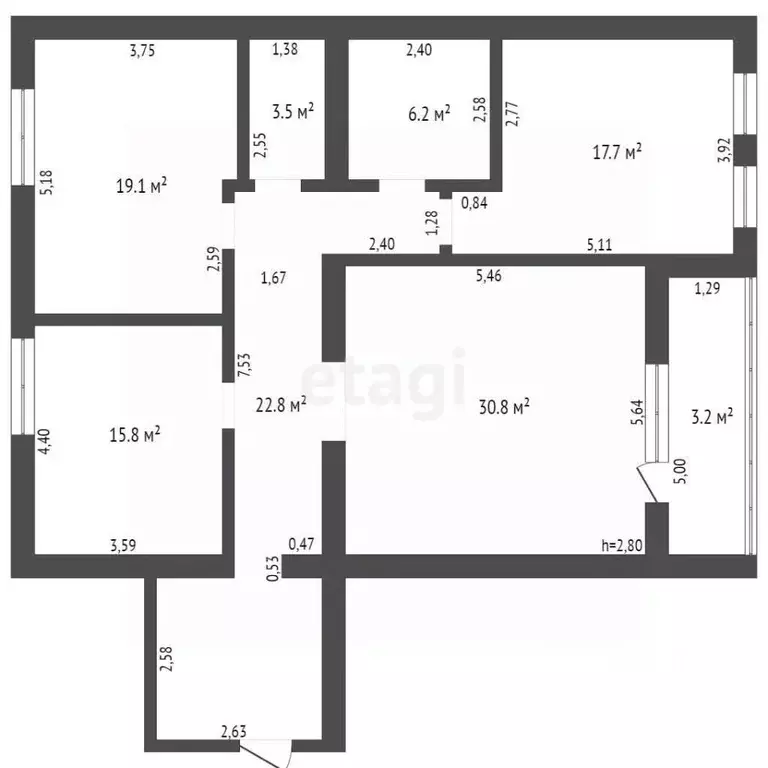 3-к кв. Брянская область, Брянск Бежицкая ул., 1к4 (115.3 м) - Фото 1