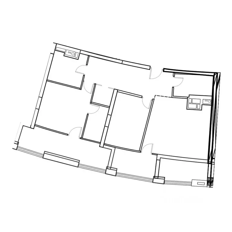 2-к кв. Москва ул. Маршала Рыбалко, 2к4 (74.2 м) - Фото 0