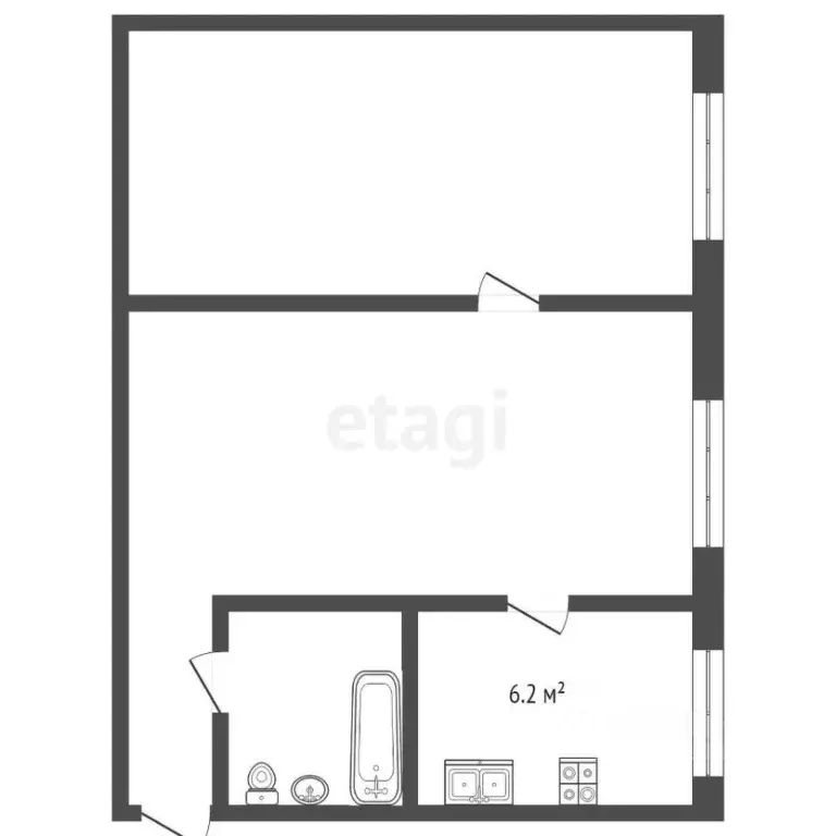 2-к кв. Удмуртия, Ижевск ул. Лихвинцева, 46 (41.0 м) - Фото 1