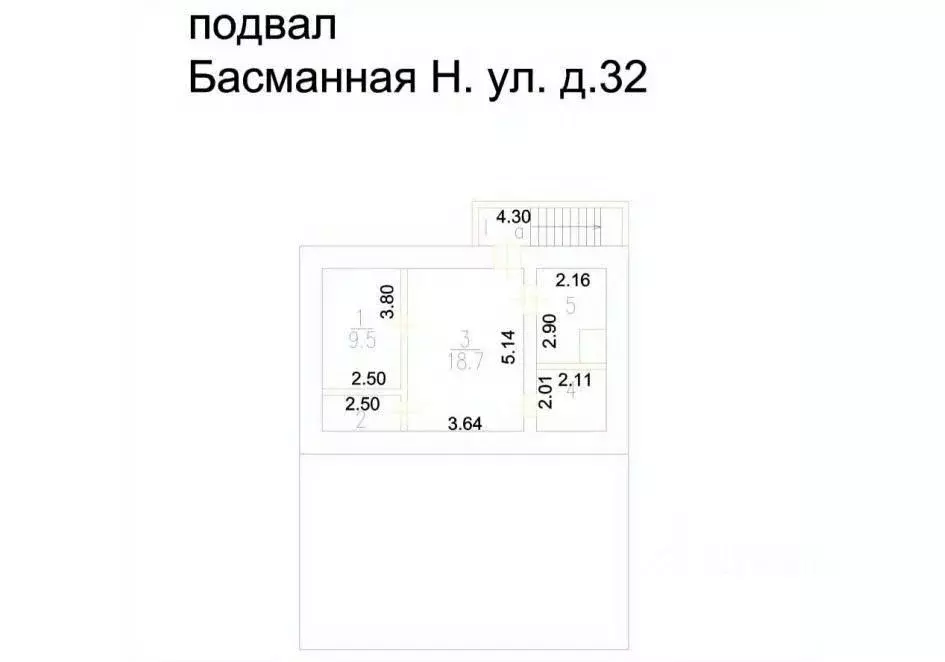 Помещение свободного назначения в Москва Новая Басманная ул., 32 (141 ... - Фото 2