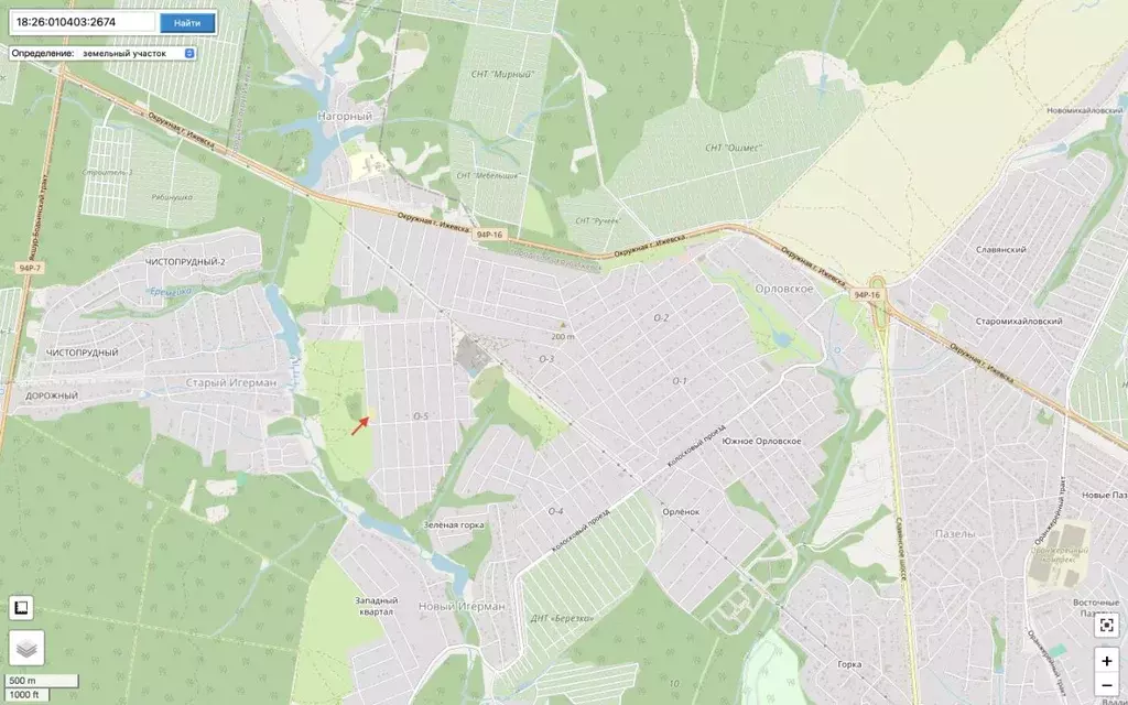 Участок в Удмуртия, Ижевск ул. 2-я Черничная, 15 (20.5 сот.) - Фото 1