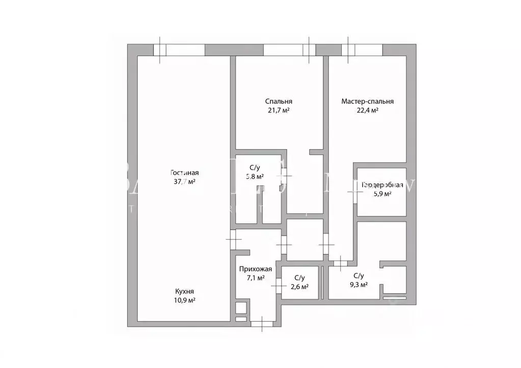 3-к кв. Москва Зубовская ул., 7 (126.0 м) - Фото 1