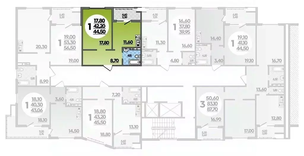 1-к кв. Краснодарский край, Анапа ул. Адмирала Пустошкина, 22к2 (44.5 ... - Фото 1