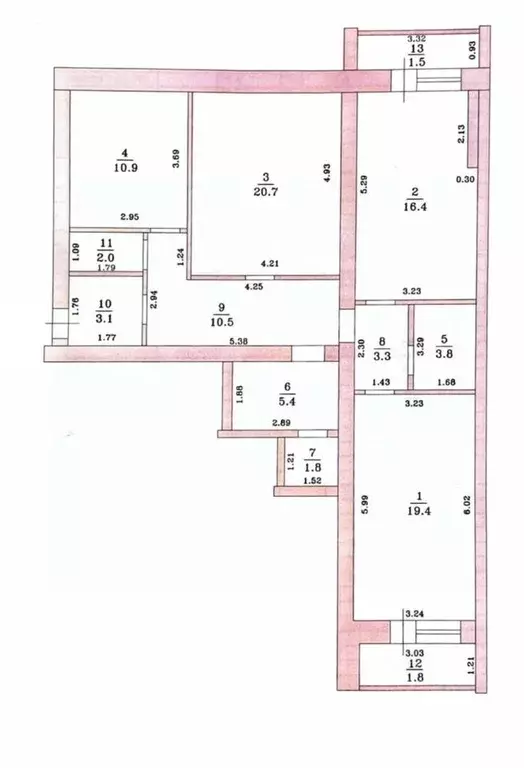 3-к кв. Татарстан, Казань ул. Габдуллы Кариева, 5 (97.3 м) - Фото 1