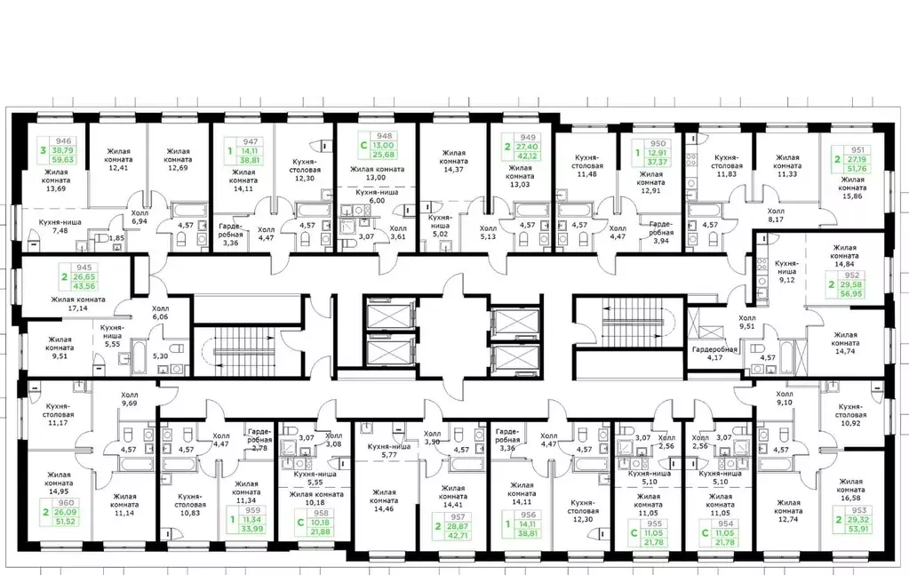 2-к кв. Московская область, Мытищи Имени Г.Т. Шитикова мкр, Кит 2 ... - Фото 2