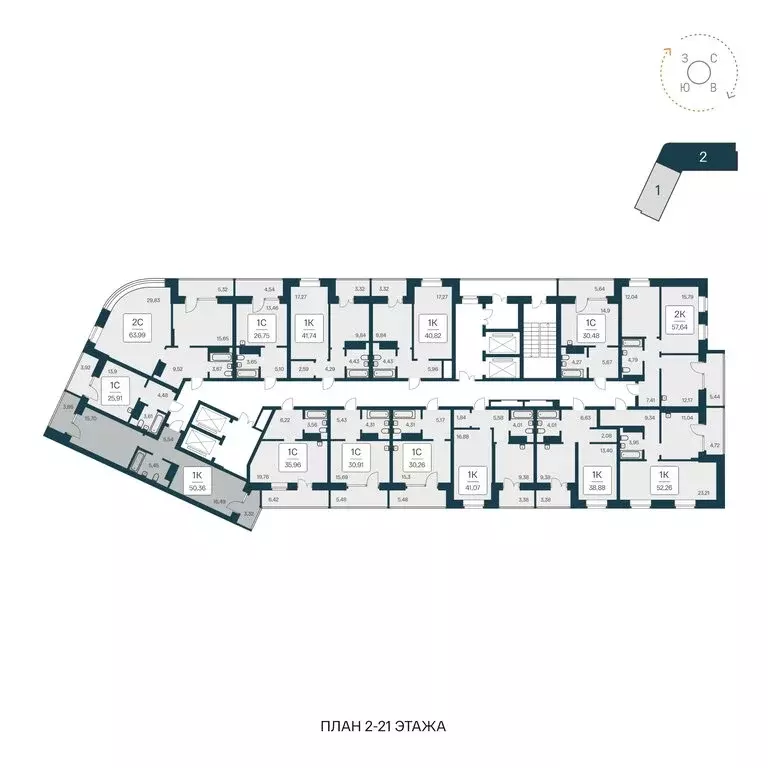 1-комнатная квартира: Новосибирск, Ипподромская улица, 12 (50 м) - Фото 1