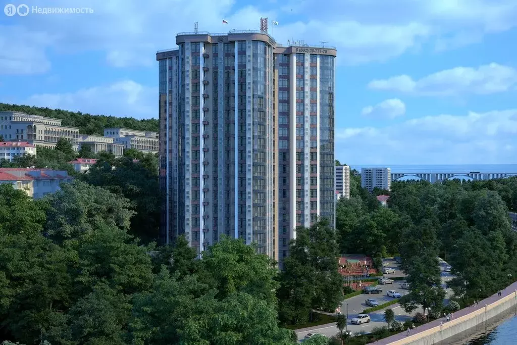 Квартира-студия: Сочи, улица Аллея Челтенхема, 18 (51.8 м) - Фото 1