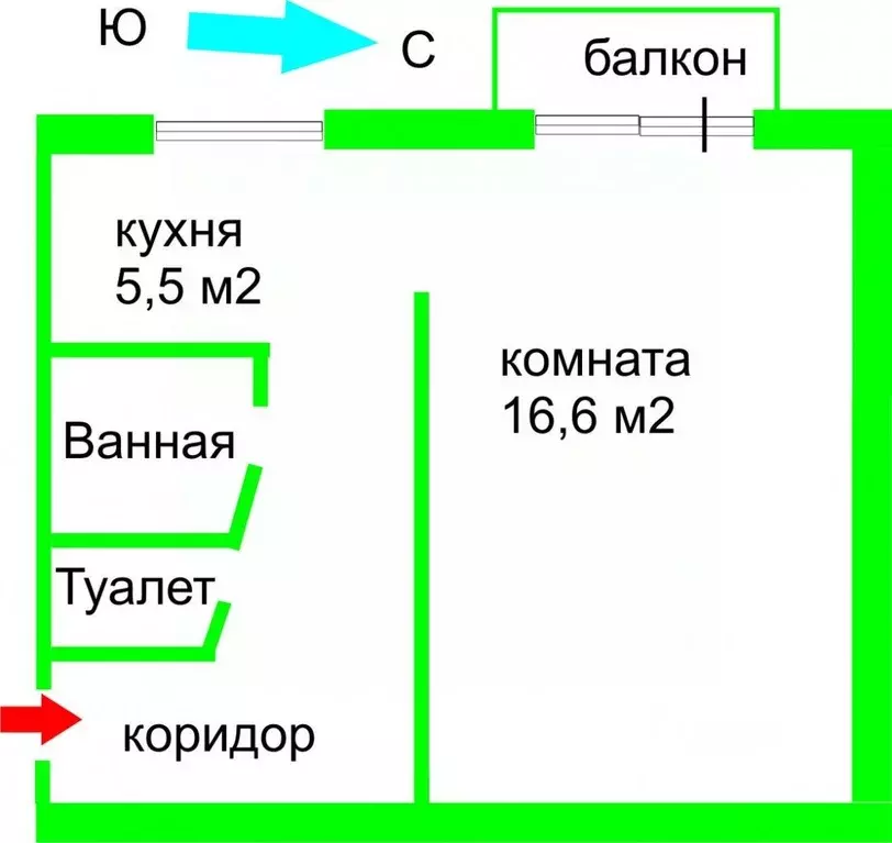 1-к кв. Ленинградская область, Выборгский район, Приморское городское ... - Фото 1