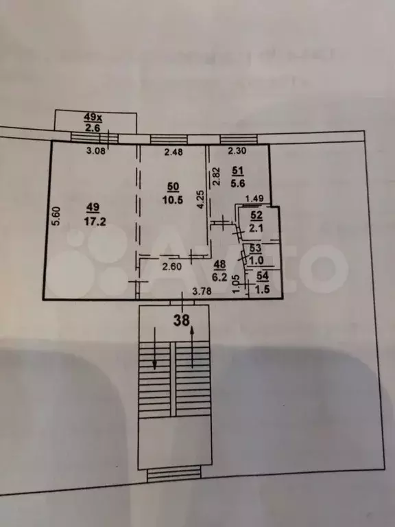 2-к. квартира, 44 м, 3/5 эт. - Фото 0