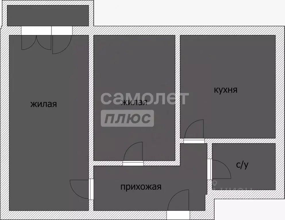 2-к кв. Смоленская область, Смоленск ул. Тухачевского, 7 (42.4 м) - Фото 1