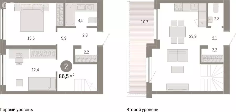 2-комнатная квартира: Новосибирск, Большевистская улица, с49 (86.54 м) - Фото 1