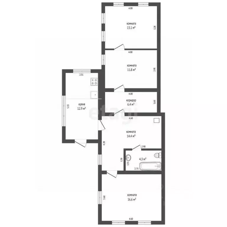 Дом в Ростовская область, Батайск ул. Орджоникидзе (66 м) - Фото 1