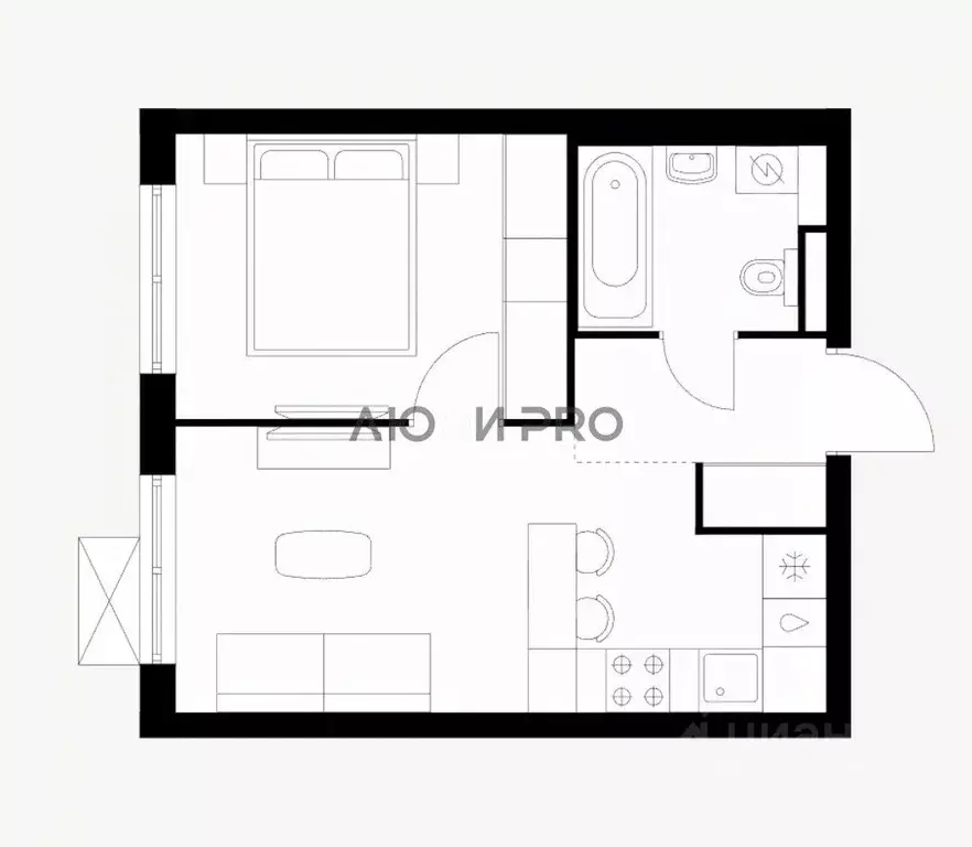 1-к кв. Ярославская область, Ярославль ул. Лескова, 40 (43.0 м) - Фото 2