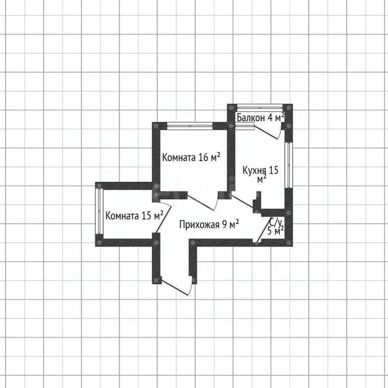 2-к кв. Адыгея, Майкоп ул. Ленина, 29 (64.0 м) - Фото 2