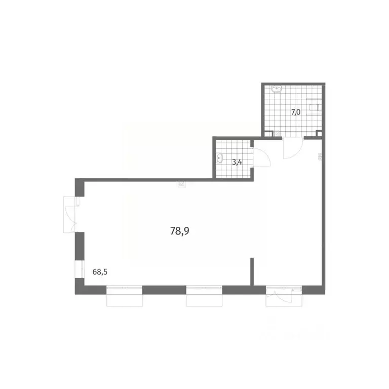 Помещение свободного назначения в Санкт-Петербург ул. Шкиперский ... - Фото 2