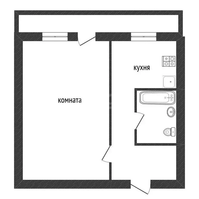 1-комнатная квартира: Кириши, проспект Ленина, 9 (32.8 м) - Фото 1