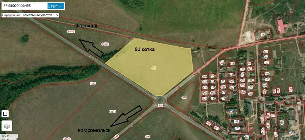 Участок в Комсомольский район, Писцовское сельское поселение, село ... - Фото 1