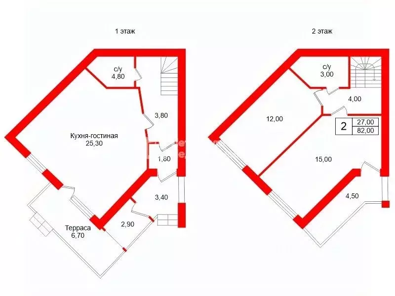 Дом в Ленинградская область, Выборгский район, Первомайское с/пос, ... - Фото 2