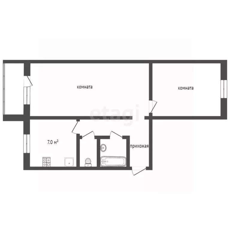 2-к кв. Ярославская область, Ярославль ул. Серго Орджоникидзе, 4к4 ... - Фото 2