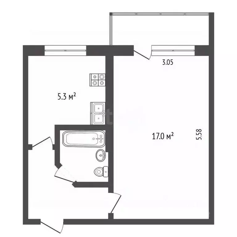 1-к кв. Камчатский край, Петропавловск-Камчатский Кроноцкая ул., 12/1 ... - Фото 1