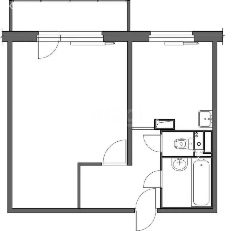 1-комнатная квартира: Тула, улица Новосёлов, 4к2 (32.8 м) - Фото 1