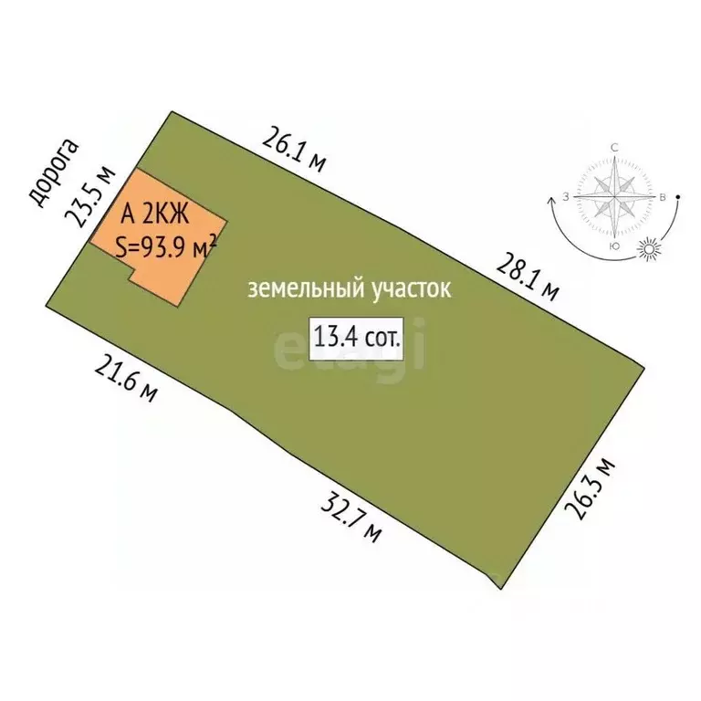 Дом в Тюменская область, Тюмень Парфеново мкр, ул. Хусаинова (94 м) - Фото 2