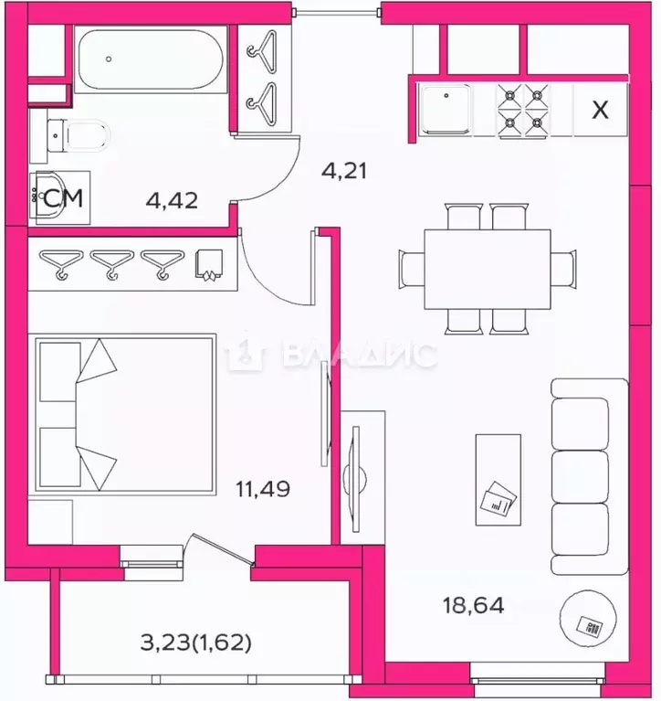 2-к кв. Пензенская область, Пенза ул. Щербакова, 87 (38.8 м) - Фото 2