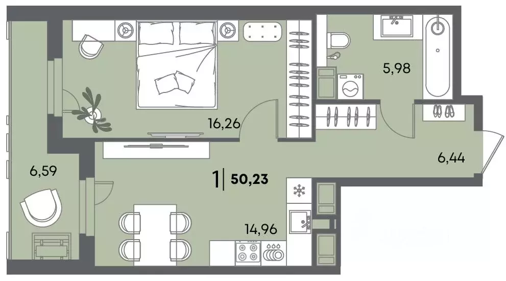 1-к кв. Пензенская область, Пенза Засурье мкр, Лес жилой комплекс ... - Фото 0
