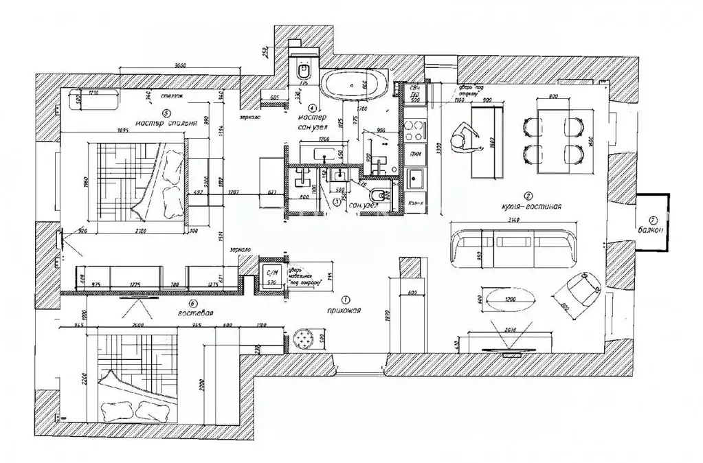 3-к кв. Москва Смоленская наб., 2 (100.0 м) - Фото 2