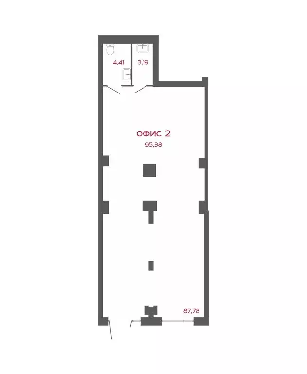 Торговая площадь (95.38 м) - Фото 2