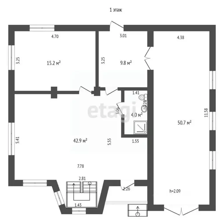 Дом в Челябинская область, Чебаркуль Кленовая ул., 1 (120 м) - Фото 2