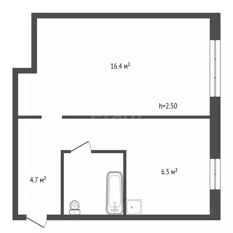 1-к кв. Красноярский край, Красноярск Энергетики мкр, ул. Львовская, ... - Фото 2