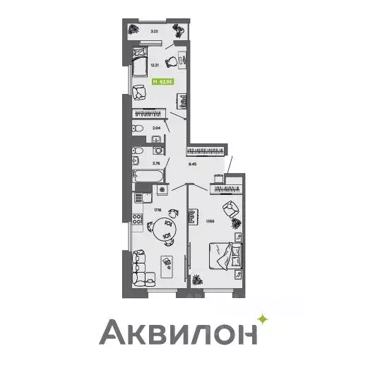 2-к кв. Архангельская область, Архангельск Ломоносовский округ,  ... - Фото 0