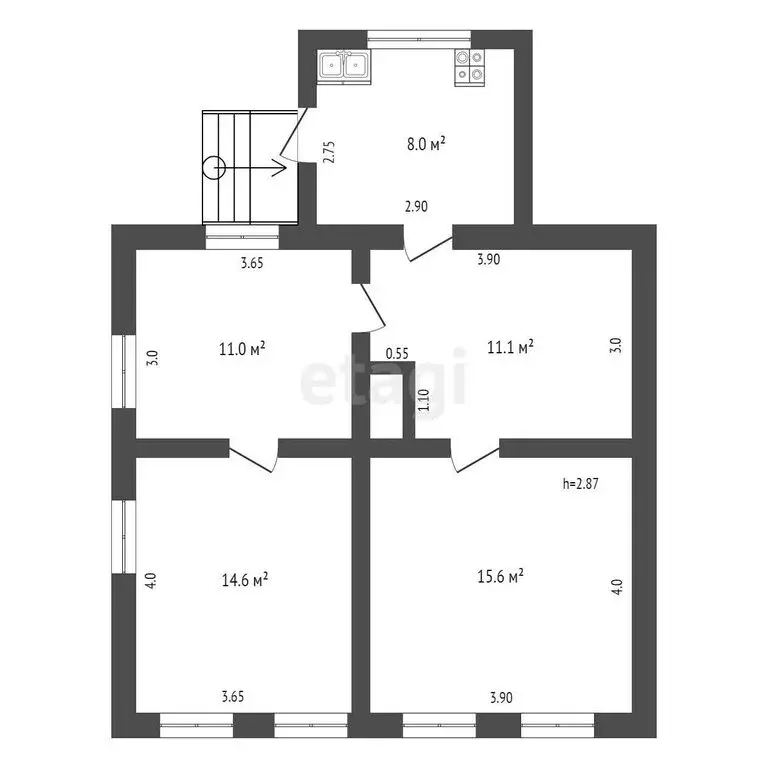 Дом в Прохладный, Спортивная улица (60.9 м) - Фото 1