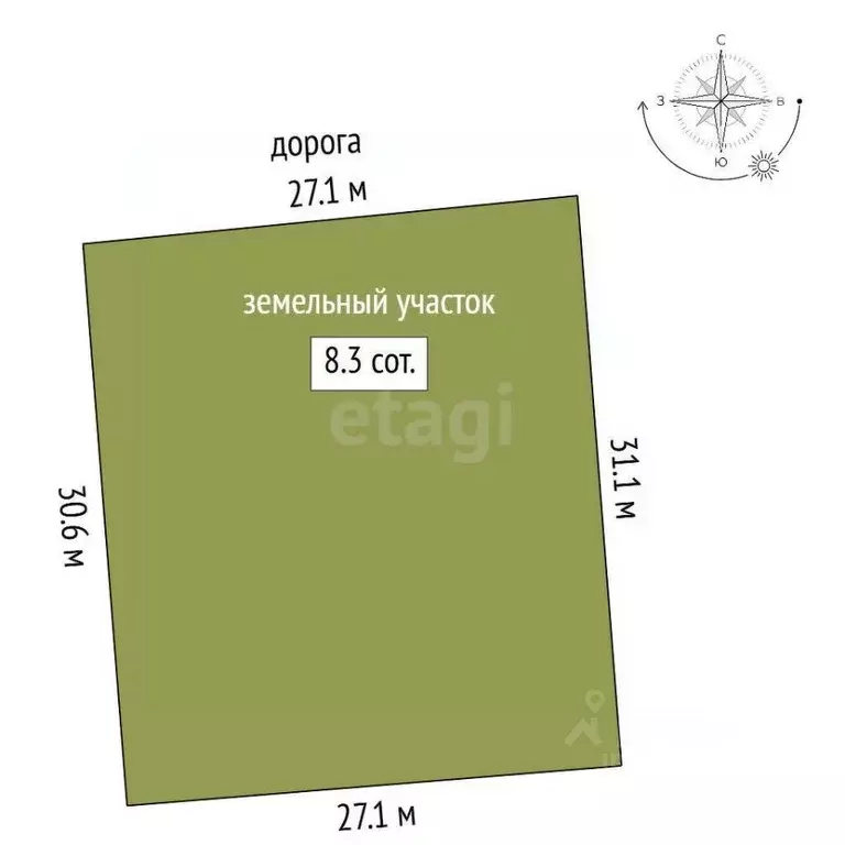 Участок в Крым, Симферопольский район, с. Трудовое ул. Тейфукова, 16 ... - Фото 1