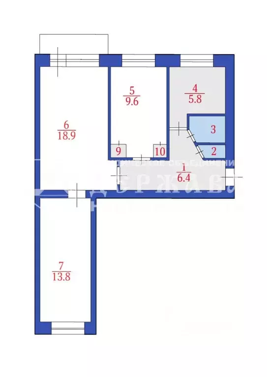 3-к кв. Кемеровская область, Кемерово Инициативная ул., 109 (58.0 м) - Фото 1